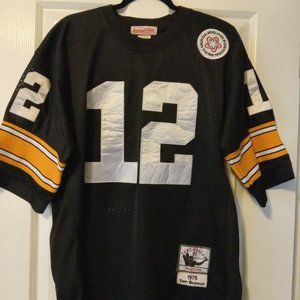 NFL  Vintage Throw Back Authentic Terry Bradshaw #12 Jersey w/patch